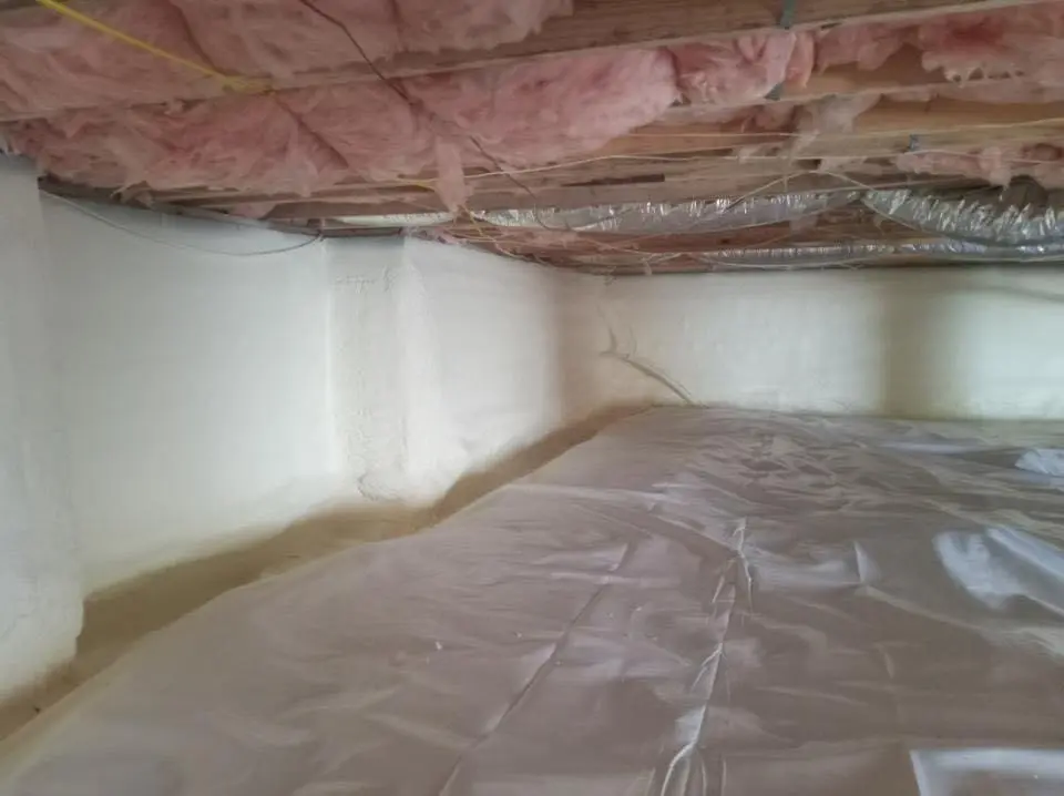 Crawl space encapsulation with closed-cell spray foam for Roof Maintenance in West Pensacola